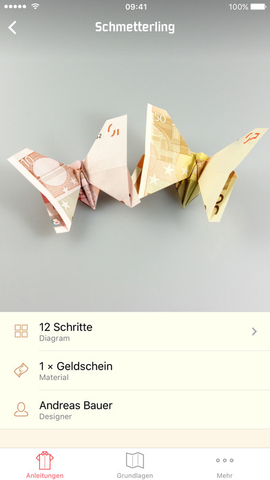 Money Origami Butterfly