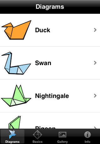 Origami Birds Diagrams